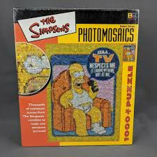 The simpsons jigsaw puzzle photomosaics 1000 pieces. Toys Games Simpsons Photomosaics Jigsaw Puzzle 1000pc Respect Puzzles