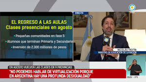 9 de octubre de 2020 15:08. En Agosto Vuelven Las Clases En 9 Provincias Youtube