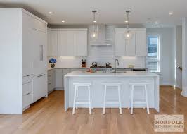 These projects showcase it all. White Contemporary Kitchen In Boston Ma Norfolk Kitchen Bath
