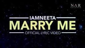 Bimbang segala anganmu setinggi angkasa. Iamneeta Marry Me Official Lyric Video Youtube