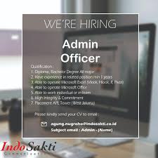 Dengan hormat, sehubungan dengan adanya informasi lowongan kerja di pt. Nomnom On Twitter Peacegen Content Analyst Indo Sakti Admin Officer