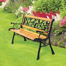 Wooden And Cast Iron Park Bench Tj Hughes
