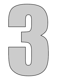 Our number templates are 28cm / 11 tall. 9 Best Number 3 Printable Templates Printablee Com