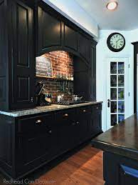 A brick backsplash kitchen ideas is actually a traditional aesthetic that was meant to protect cooking splatters. Diy Brick Backsplash Redhead Can Decorate