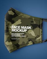 Download Folded Face Mask Mockup In Apparel Mockups On Yellow Images Object Mockups PSD Mockup Templates