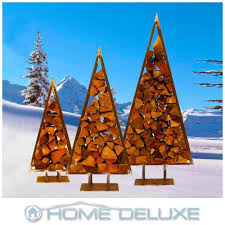 Holzstander Edelrost Rost Garten Deko Weihnachtsdeko Gartendekoration Blech In Garten Terrasse Dekoration Gartenfiguren Gartendekoration Garten Deko Deko