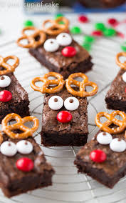 This one is fast, cheap and stinkin' cute. Easy Rudolph Brownies Your Cup Of Cake
