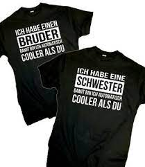 Fun T Shirt Bruder Schwester Cooler Als Du Lustige Spruche Spass Geschenk Familie Ebay
