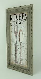 Vip home and garden, rancho cordova, california. Vip Home And Garden Kitchen Cafe Spoon And Fork Wood Frame Wall Decor