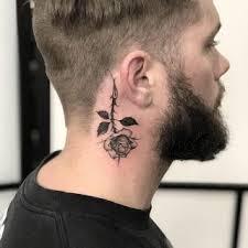 Neck Tattoo For Man Woman Neck Tattoo For Guys Side Neck Tattoo Rose Neck Tattoo