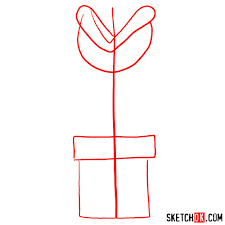 Standard printable step by step. How To Draw Piranha Plant Super Mario Sketchok Easy Drawing Guides