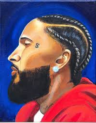 A Statement In Any Room This Glossy Museum Quality Canvas Hand Painted Ready To Hang Painting Is 8in X 10in In Size This Would Rapper Art Art Hip Hop Art
