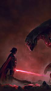 3840 x 2160 4k (ultra hd)9641. Darth Vader Star Wars Vs Aliens Fantasy Sci Fi 4k Wallpaper 6 765