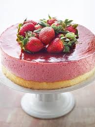Bavarois Aux Fraises Sur Genoise Recette Recette Avec Des Fraises Recettes De Fraises Bavarois Fraise