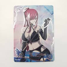 Goddess Story Doujin Anime Waifu Foil UR Card Fairy Tail Erza Scarlet SSR |  eBay