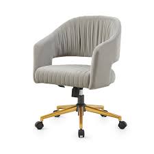 Target / furniture / grey velvet chairs (4159). Perce Velvet Swivel Desk Chair Grey Shop Designer Home Furnishings