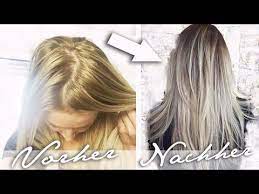 haare selber farben gelbstich im haar entfernen ombre balayage vorher nachher tutorial yout haare selber farben haare selber blondieren blondierung