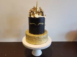 Unicorn Happy Birthday Rose Gold Cake Black And Gold Unicorn Cake Unicorn Cake Cake Amazing Cakes