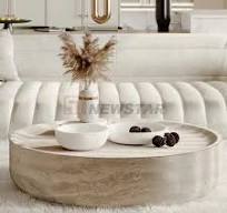 Mesa de café de travertino natural personalizado, muebles ...