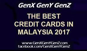 I have a few cards in my credit card stack which i use in my daily transactions. The Best Top 10 Credit Card In Malaysia 2017 Genx Geny Genz