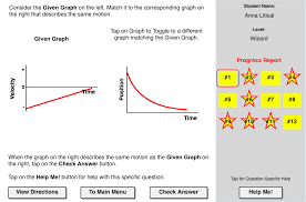 The Match That Graph Concept Builder Is A Concept Building Tool That Allows The Learner To Match A Position Time Graph Graphing Stem Education Progress Report