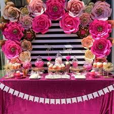 Maybe you would like to learn more about one of these? 10 Gorgeous Paper Flower Backdrops Kate Spade Baby Shower Bridal Shower Paper Flower Backdrop
