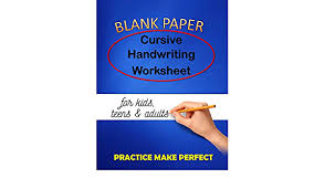 This is lined paper for children to practice their handwriting. Blank Paper Cursive Handwriting Worksheet For Kids Teens Adults Cursive Handwriting Practice For Middle School Students Learn Inspiring Quotes Dot Worksheet Suite For Right Or Left Handed By Amazon Ae