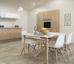 Les comptoirs de la cuisine scandinave sont blancs parfois en marbre. Meuble Cuisine Couleur Bois Clair Novocom Top