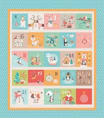 Advent Calendar Panel In Blue Ready To Sew On My Spoonflower Shop Papel Imprimible Imprimible Navidad