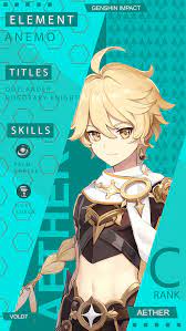 Genshin Impact Aether Anemo Traveler Wallpaper Android Anime Character Names Traveler Wallpaper Character Design
