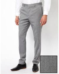 Suits and suit separates for men. Asos Skinny Fit Suit Pants In Herringbone 26 Asos Lookastic
