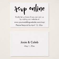 Wedding Rsvp Online Casual Insert Black White 11 Zazzle Com Rsvp Online Rsvp Wedding Cards Wedding Rsvp