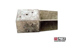 Bulk galvanized steel mailbox post anchor, black lot #74 item: Post Anchors Ozco Liv Building Products