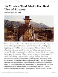 10 Movies That Make The Best Use of Silence
