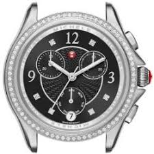 Michele Belmore Chrono Diamond Black Diamond Dial Mw29b01a1993 Black