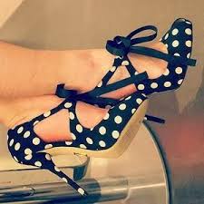 Black And White Polka Dot Shoes Heels Navy Polka Dot Shoes Heels Black Stiletto Heels
