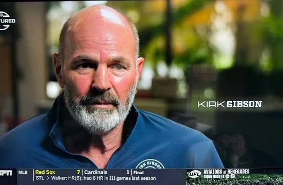 Quitting is not allowed!” -Kirk Gibson AMAZING story by Jeremy Schaap on  his journey and Parkinson's foundation on ESPN. So INSPIRING!!! Get off  your butts and do something today!!! Let's gooooooo!! (I