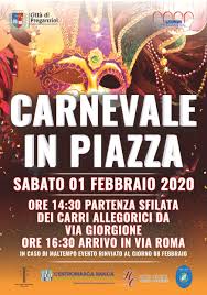 Calendario di febbraio 2020 stampabile. Comune Di Preganziol Carnevale In Piazza Sabato 1 Febbraio 2020 Ore 14 30