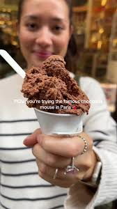 Deliciously Thick Chocolate Mousse in Paris