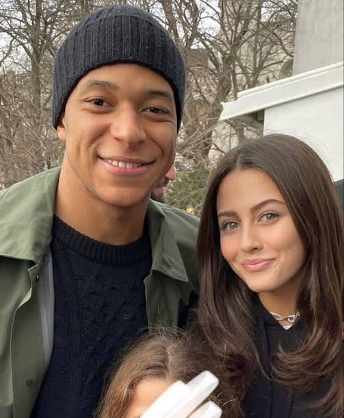 Kylian mbappe and with his wife 