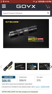 Govx Has The Nitecore Mh12gt On Sale This Weekend For 68 20