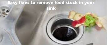 remove food stuck in the sink easily
