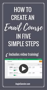 How To Create An Email Course In 5 Simple Steps Email Course Create Online Courses Business Management Degree