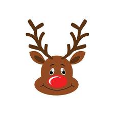 Rudolph Svg Dxf Png Esp Jpg Files Instant Download Reindeer Etsy Christmas Face Painting Art Drawings For Kids December Crafts