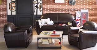 Phoenix company fauteuil en cuir style vintage fauteuil avec accoudoirs josephine style … Esprit Club Anglais Dans La Deco M6 Deco Fr