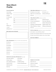Interior Design Client Questionnaire Greenmamahkstoremagecloudnet Design Clients Client Profile New Client Form