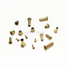 Us 4 14 6 Off 500 1000pcs M2 2mm M2x2 Mm Series Brass Garment Eyelets Rivet Nut Through Hole Rivets Embellishment Hollow Hole Grommet In Rivets From