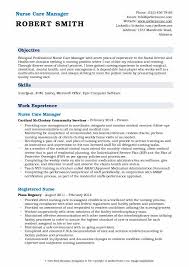 Nurse Care Manager Resume Samples Qwikresume