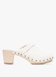 Ou payez en 4 fois. Soldes Sabots A Talon En Cuir Blanc Bosabo Femme Place Des Tendances