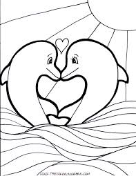 And today, this is the 1st image: Dolphin Coloring Pages Shaped Like A Haert Peepsburgh